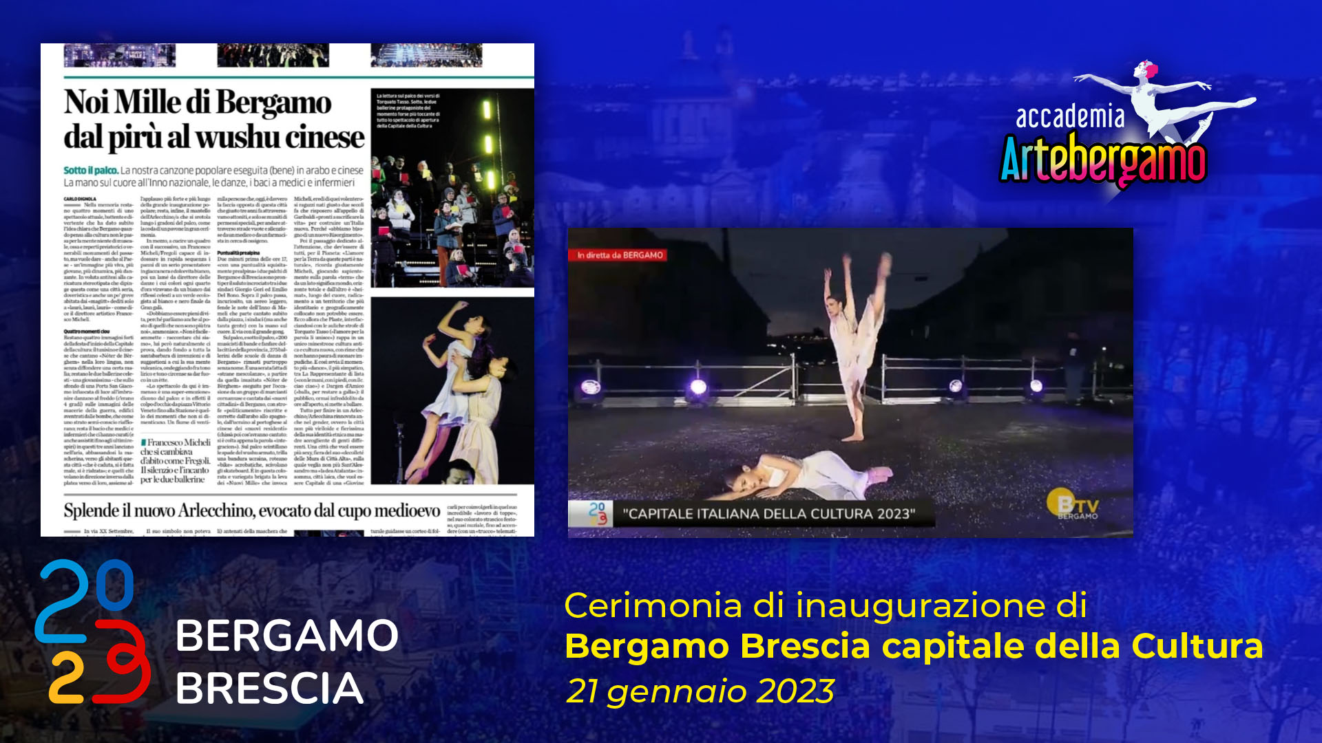 Accademia Arte Bergamo - Inaugurazione Bergamo Brescia 2023 - Copertina